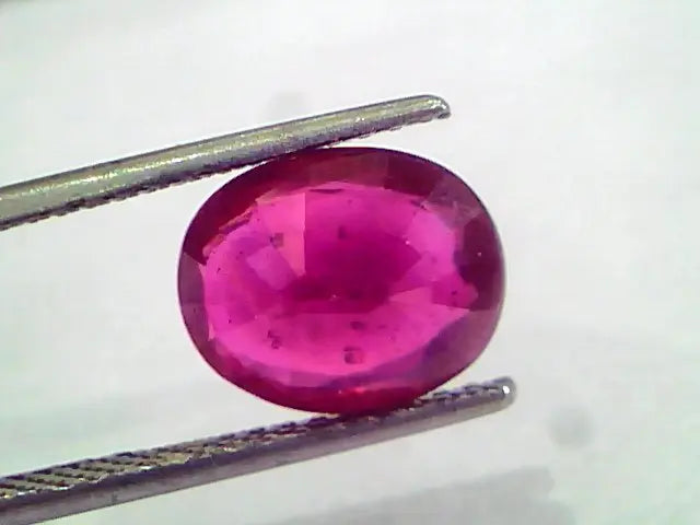 4.48 Ct Natural Ruby Gemstone Manek Gem for Sun (Heated)