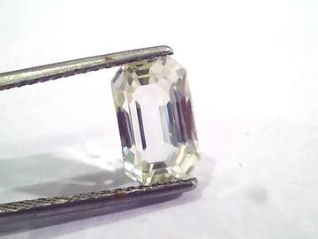 4.46 Ct Unheated Untreated Natural White Sapphire Gemstone AAA