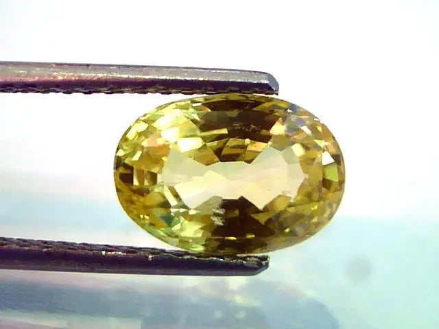 4.46 Ct Unheat Untreted Top Grade Natural Ceylon Yellow Sapphire