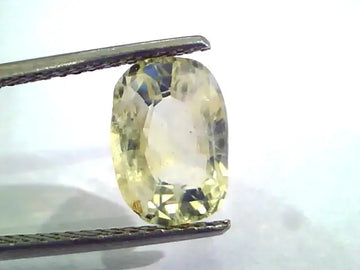 4.48 Ct Unheated Untreated Natural Ceylon Yellow Sapphire Pukhraj
