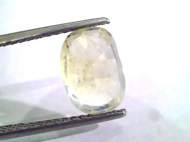 4.48 Ct Unheated Untreated Natural Ceylon Yellow Sapphire Pukhraj
