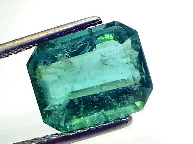 4.49 Ct GII Certified Untreated Natural Zambian Emerald Gemstone AAA