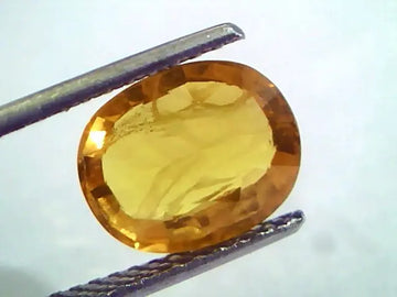 4.50 Ct Natural Yellow Sapphire Pukhraj Jupiter Gemstone(Heated)