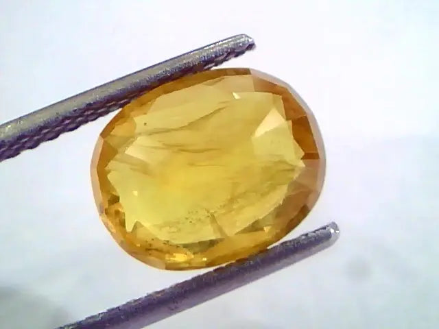4.50 Ct Natural Yellow Sapphire Pukhraj Jupiter Gemstone(Heated)