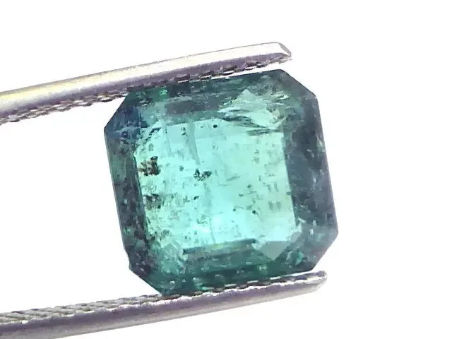 4.52 Ct Certified Untreated Natural Zambian Emerald Gemstone - Venus Gems