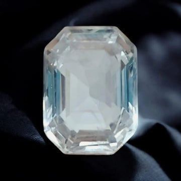 4.50 Ct IGI Certified Unheated Untreated Natural Ceylon White Pukhraj Sapphire - Venus Gems