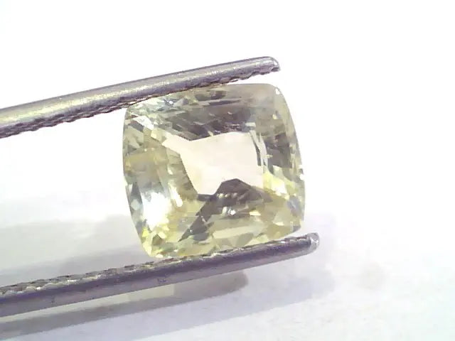 4.50 Ct 7.5 Ratti Unheated Untreated Natural Ceylon Yellow Sapphire