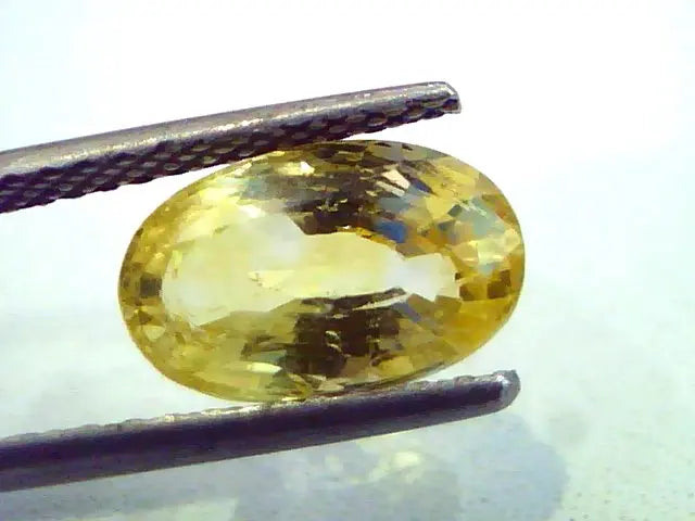 4.31 Ct Unheated Untreated Natural Ceylon Yellow Sapphire AAAAA