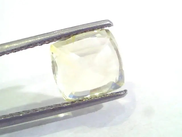 4.50 Ct 7.5 Ratti Unheated Untreated Natural Ceylon Yellow Sapphire