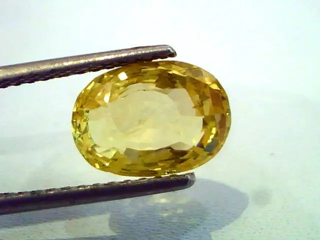 4.50 Ct Unheated Natural Ceylon Yellow Sapphire/Pukhraj AAA