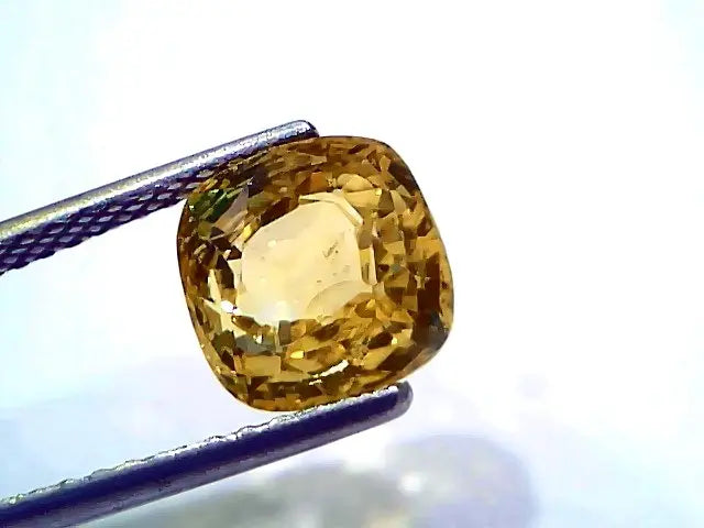 4.52 Ct IGI Certified Unheated Untreated Natural Ceylon Yellow Sapphire AAA