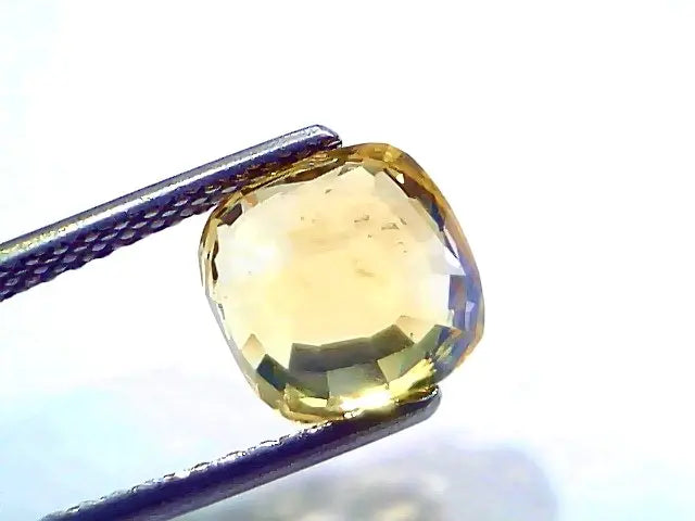 4.52 Ct IGI Certified Unheated Untreated Natural Ceylon Yellow Sapphire AAA