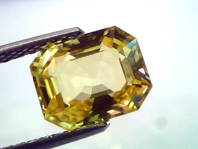 4.54 Ct Unheated Untreated Natural Ceylon Yellow Sapphire AAAAA