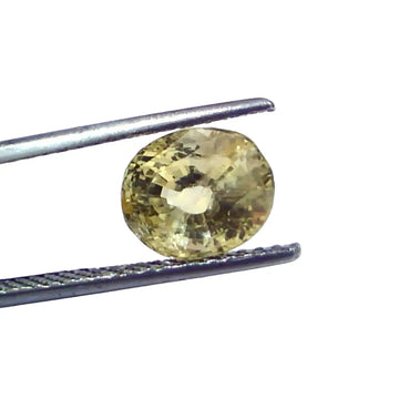4.54 Ct GII Certified Unheated Untreated Natural Ceylon Yellow Sapphire