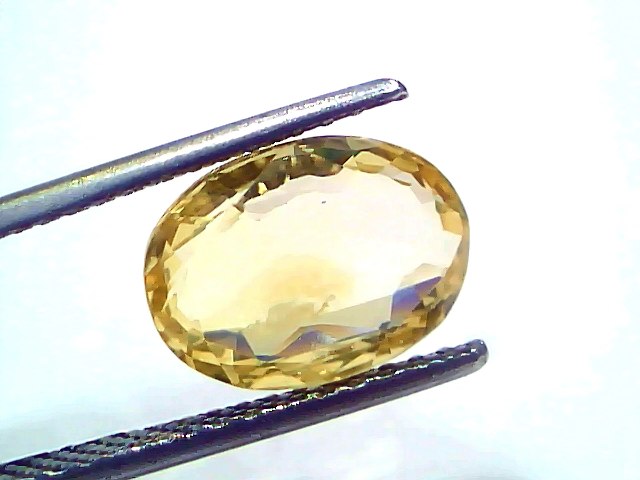 4.54 Ct IGI Certified Unheated Untreated Natural Ceylon Yellow Sapphire