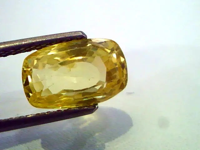 4.55 Ct Unheated Untreted Natural Ceylon Yellow Sapphire Pukhraj