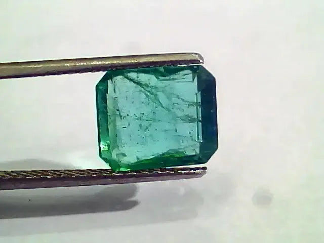 4.55 Ct Untreated Natural Zambian Emerald Gemstone Panna AA++ - Venus Gems