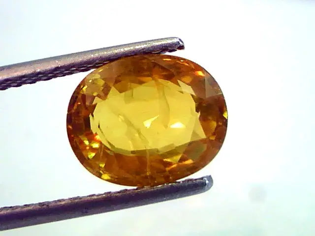 4.55 Ct Premium Grade Natural Bangkok Yellow Sapphire,Pukhraj