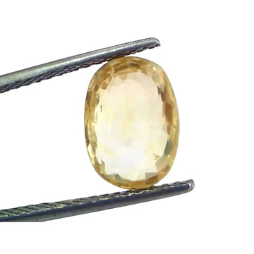 4.55 Ct IGI Certified Unheated Untreated Natural Ceylon Yellow Sapphire