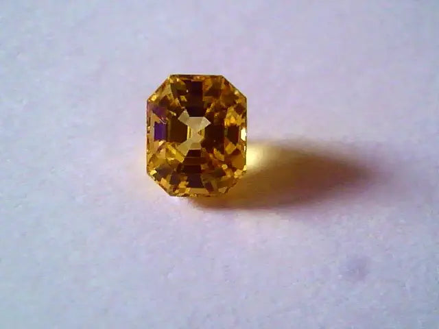 4.58 Ct TopGrade Topcolor TopCut Unheated Ceylon Yellow Sapphire