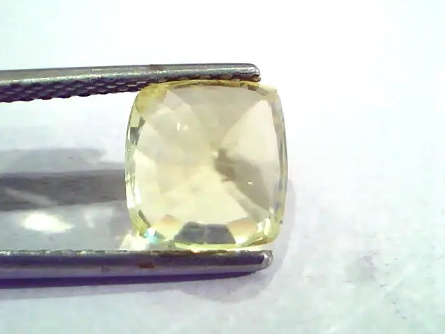 4.58 Ct IGI Certified Unheated Untreated Natural Ceylon Yellow Sapphire