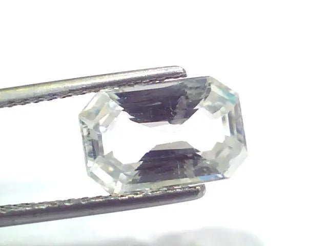 4.60 Ct IGI Certified Unheated Untreated Natural Ceylon White Sapphire AAA