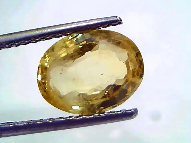 4.59 Ct IGI Certified Unheated Untreated Natural Ceylon Yellow Sapphire