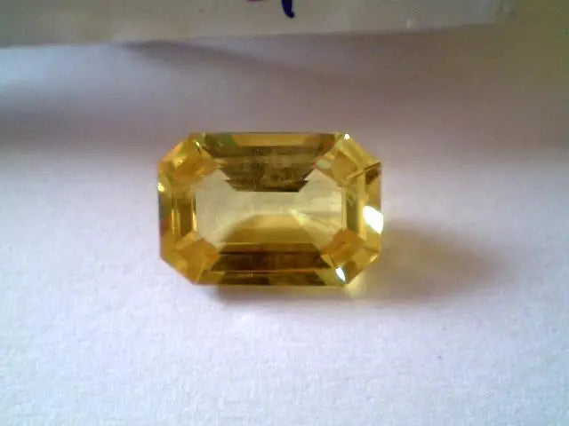 4.60 Ct Premium Natural Bangkok Yellow Sapphire,Real Pukhraj Gem