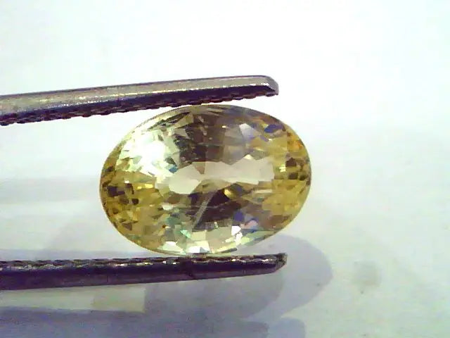 4.69 Ct Unheated Untreated Natural Ceylon Yellow Sapphire Pukhraj