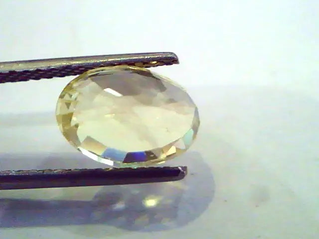 4.69 Ct Unheated Untreated Natural Ceylon Yellow Sapphire Pukhraj