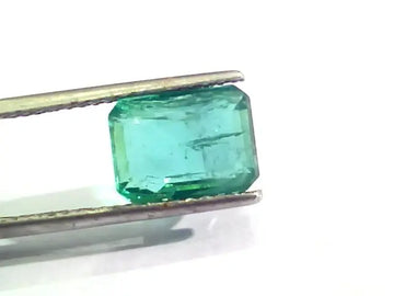 4.63 Ct Untreated Natural Zambian Emerald Gemstone Panna AAAAA