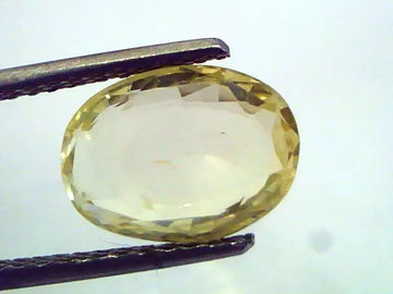 4.63 Ct Unheated Untreated Natural Ceylon Yellow Sapphire Pukhraj