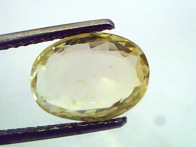 4.63 Ct Unheated Untreated Natural Ceylon Yellow Sapphire Pukhraj