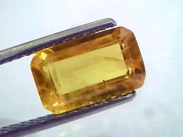 4.66 Ct Natural Yellow Sapphire Pukhraj Jupiter Gemstone(Heated)
