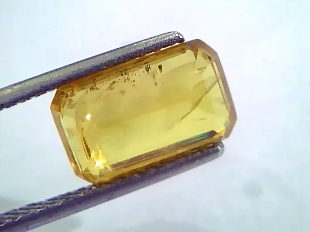 4.66 Ct Natural Yellow Sapphire Pukhraj Jupiter Gemstone(Heated)