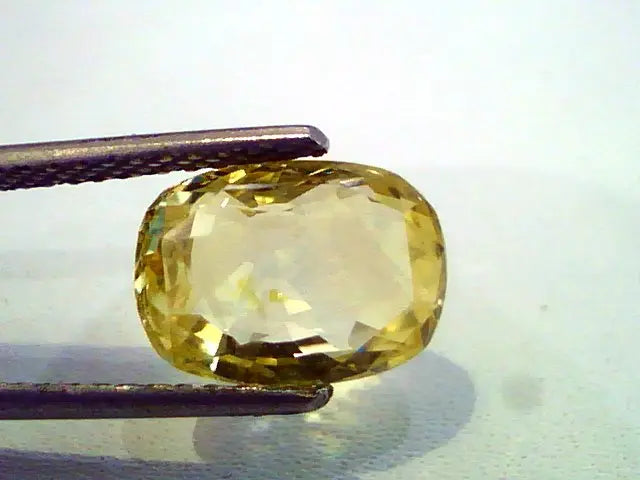 4.70 Ct Certified Unheated Natural Ceylon Yellow Sapphire/Pukhraj A++