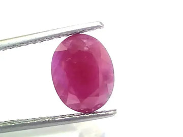 4.68 Ct Certified Unheated Untreated Natural New Burma Ruby - Venus Gems