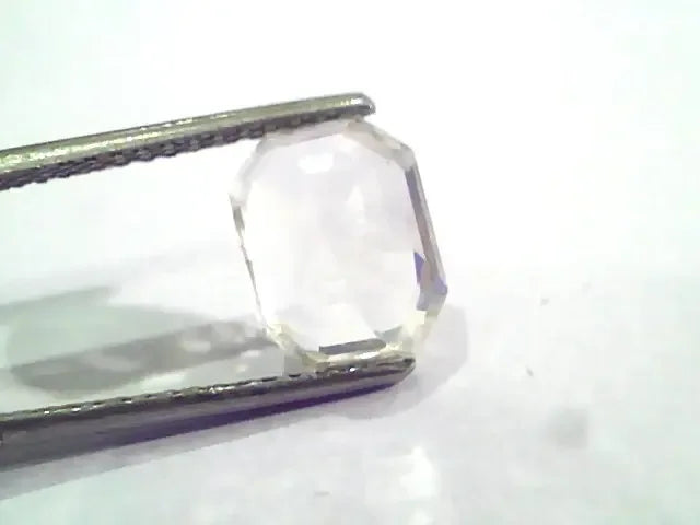 4.68 Ct IGI Certified Unheated Untreated Natural White Sapphire Gems AAA - Venus Gems