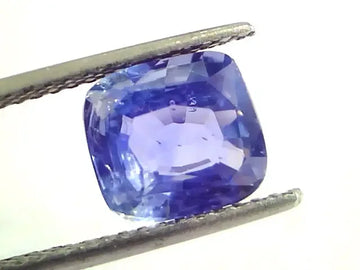 4.69 Ct Unheated Untreated Natural IGI Certified Kashmir Blue Sapphire - Venus Gems