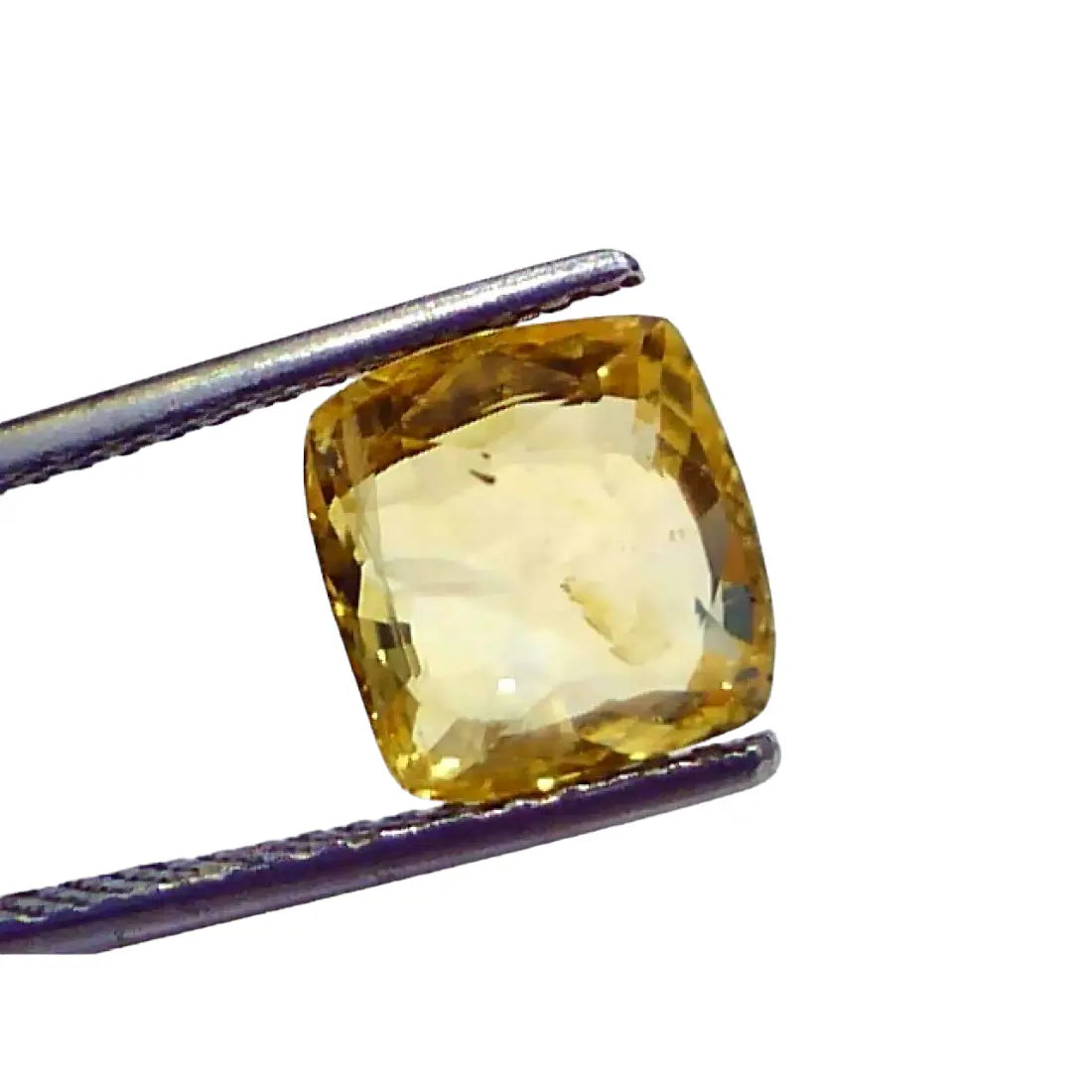 4.69 Ct IGI Certified Unheated Untreated Natural Ceylon Yellow Sapphire AA
