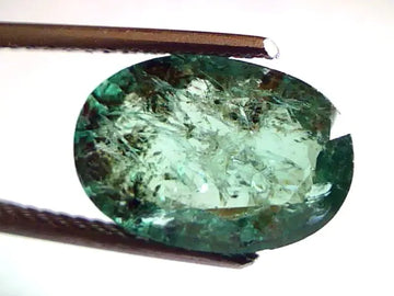 4.68 Ct Untreated Natural Zambian Emerald Panna Mercury Gemstone