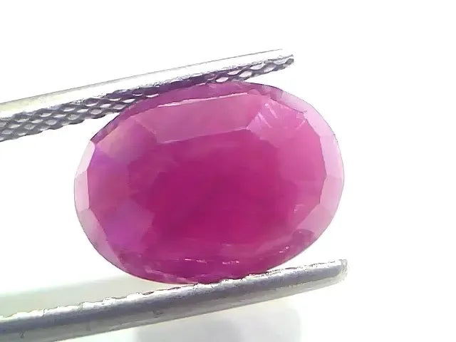 4.66 Ct Certified Unheated Untreated Natural New Burma Ruby Manik Stone - Venus Gems