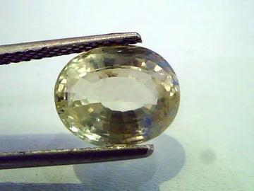 4.69 Ct Unheated Untreted Natural Ceylon Yellow Sapphire/Pukhraj