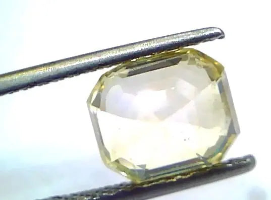 4.70 Ct IGI Certified Unheated Untreated Natural Ceylon Yellow Sapphire AAA