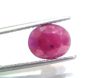 4.70 Ct Certified Unheated Untreated Natural New Burma Ruby