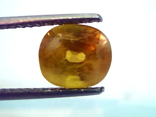 4.73 Ct Natural Bangkok Yellow Sapphire,Pukhraj Gemstone heated
