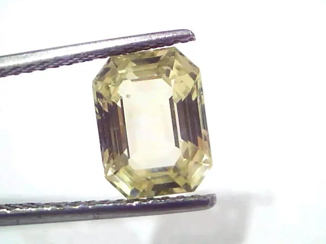 4.73 Ct IGI Certified Unheated Untreated Natural Ceylon Yellow Sapphire