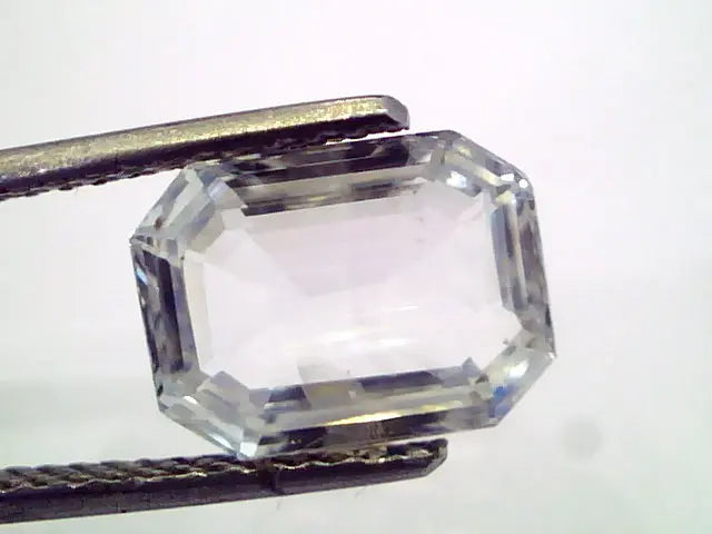 4.74 Ct Unheated Untreated Natural Premium White Sapphire Gemstone
