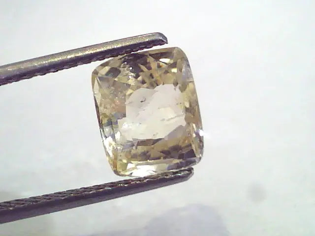 4.78 Ct Unheated Untreated Natural Ceylon Yellow Sapphire Pukhraj