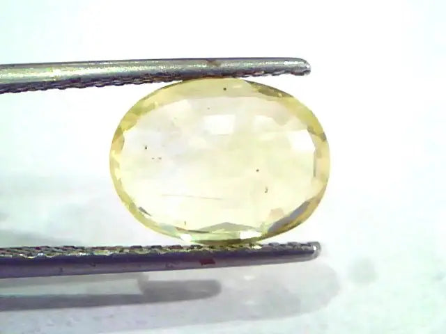 4.76 Ct IGI Certified Unheated Untreated Natural Ceylon Yellow Sapphire